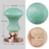 Wax Seal Stamps Head For Envelope Wedding Invitations Gift Wrapping Wax Stamp Sealing Tool With Natural Green Aventurine Handle