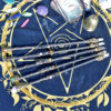 Witch Natural Crystal Wood Wand Amethyst Altar Spells Wizard Princess Fairy Magic Wands Ritual Tool Adornment Handmade Jewelry - Hair Jewelry
