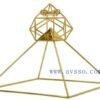 Buddha Maitreya~Meditation Head Pyramid with Solar Orb Solar Form Amplified Capstone 9inch, Perfectly Handcrafted 51-Degree
