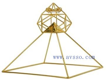 Buddha Maitreya~Meditation Head Pyramid with Solar Orb Solar Form Amplified Capstone 9inch, Perfectly Handcrafted 51-Degree