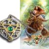 Elemental Earth Talisman and Card -magickal pendulum,pagan and wiccan gifts,Strega Luna,esoteric jewelry, Celtic jewelry,magickal jewelry