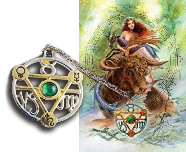 Elemental Earth Talisman and Card -magickal pendulum,pagan and wiccan gifts,Strega Luna,esoteric jewelry, Celtic jewelry,magickal jewelry