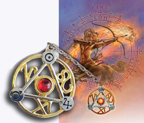 Elemental Fire Magickal Talisman-magickal jewelry,pagan and wiccan gifts,Strega Luna,esoteric jewelry, magical pendulum talisman