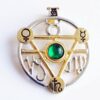 Elemental Earth Talisman and Card -magickal pendulum,pagan and wiccan gifts,Strega Luna,esoteric jewelry, Celtic jewelry,magickal jewelry