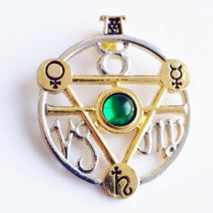 Elemental Earth Talisman and Card -magickal pendulum,pagan and wiccan gifts,Strega Luna,esoteric jewelry, Celtic jewelry,magickal jewelry