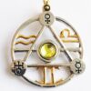 Elemental Air Magickal Talisman and Card-magickal Pendulum, Magickal Pendant, Strega Luna,esoteric jewelry, Celtic jewelry,magickal jewelry