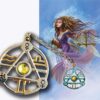 Elemental Air Magickal Talisman and Card-magickal Pendulum, Magickal Pendant, Strega Luna,esoteric jewelry, Celtic jewelry,magickal jewelry