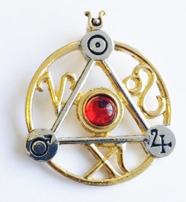 Elemental Fire Magickal Talisman-magickal jewelry,pagan and wiccan gifts,Strega Luna,esoteric jewelry, magical pendulum talisman