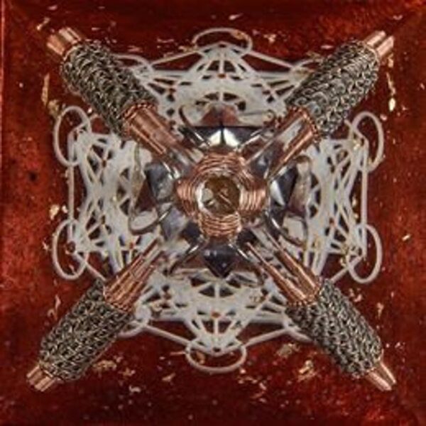 Orgonite® Pyramid Pyramid - Orgone® Metatrons Merkaba Orgone Generator® Energy Healing Pyramid Series with quartz crystal & EMF Protection