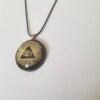 Orgonite® Pendant - all seeing eye orgone® amulet pendant with quartz crystal. Protection from EMF / RF radiation of cell phone
