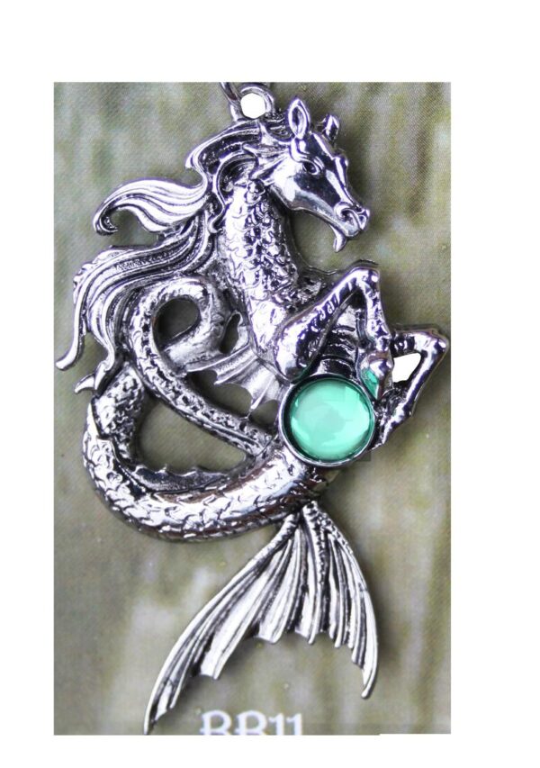 NEW! Kelpie for Mysterious Spirit Pendant w/ Chain, Card and Pouch-magickal enchanted gifts for anyone...any time!, unique magickal charm,