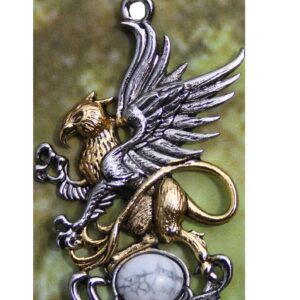 Gryffin's Egg for Arcane Ability Pendant w/ chain, card and pouch-prestige enchanted jewelry and pendants, magickalcrystal jewelry-talisman