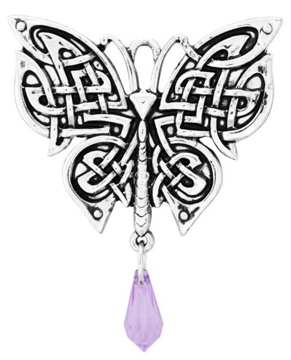 Morrigan's Moon Moth for Intuitive Energy Pendant w/ chain, card and pouch-prestige enchanted jewelry and pendants, magickal crystal jewelry