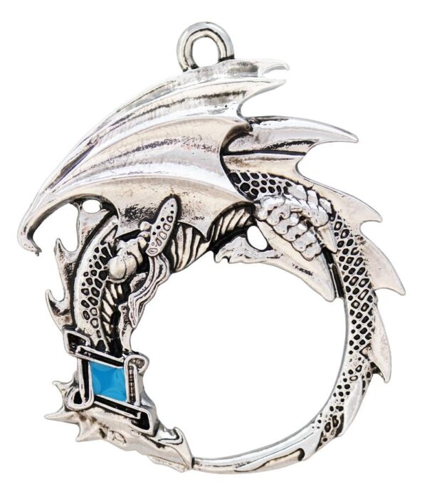 Ouroborous for Renewal Pendant w/ chain, card and pouch-prestige enchanted jewelry and pendants, magickal crystal jewelry, talisman rebirth