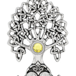 Merlin's Oak for Intuitive Power Pendant w/ chain, card and pouch-prestige enchanted jewelry and pendants, magickal crystal jewelry
