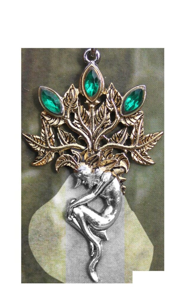 NEW! Mandrake for Luck and Wealth Pendant w/ chain, card and pouch-prestige enchanted jewelry and pendants, magickalcrystal jewelry-talisman
