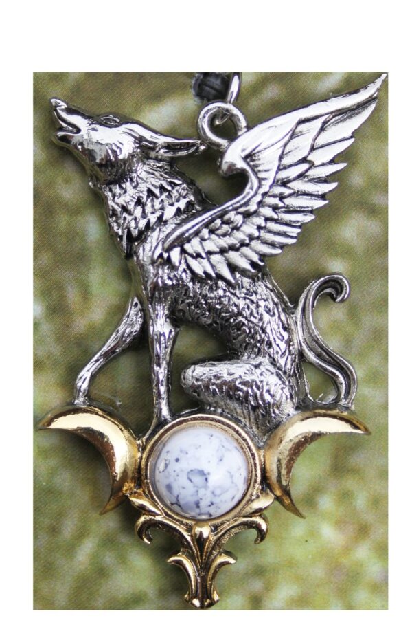 NEW! The Barghest for Otherworldly Knowledge Pendant w/ Chain, Card and Pouch-magickal enchanted gifts for anyone, unique magickal charm