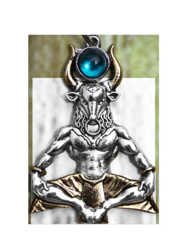  Minotaur for Serenity Through Challenge Pendant w/ Chain, Card and Pouch-magickal enchanted gifts for anyone...any time! magickal gift