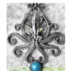 NEW! Free Ship! The Kraken for Wild Adventures Pendant-w/ chain, card and pouch-prestige enchanted jewelry pendants, magickal jewelry