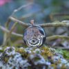 Orgonite® Pendant - Om Aum orgone® amulet pendant with quartz crystal. Protection from EMF / RF radiation of cell phone