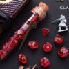 Potion Flask Dice~Potion of Healing & Legendary Hero Sword : Polyhedral Dice Set of 7 with RPG Fantasy Potion Flask | Dungeons and Dragons Dice | DnD Dice Set