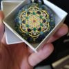 Orgonite® Metatrons seed of life orgone® amulet pendant for EMF & RF radiaton Protection from cellphones