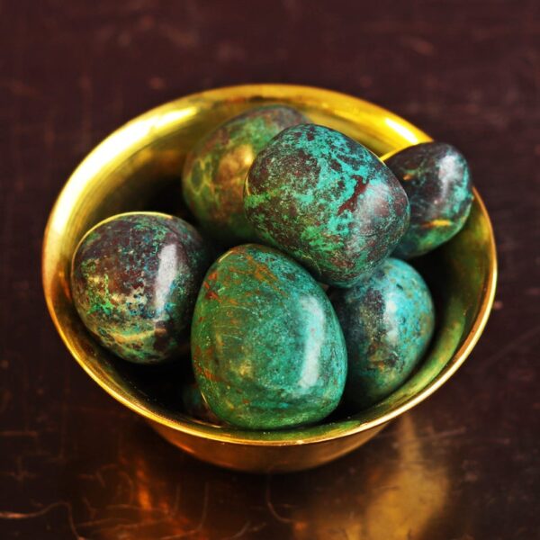 Crystal Healing~Chrysocolla Tumbled Stone(1 lb)