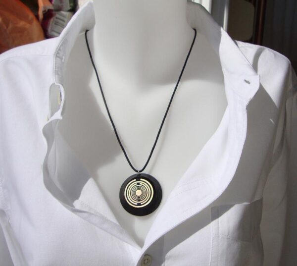 Orgone orgonite® Greek-fire all-powerful pendant, 5G and EMF block, ultimate black and gold power, 2 MWOs, total protection, welfare