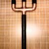 Lemurian Trident Krystallos Copper Quartz  Handmade Copper Trident