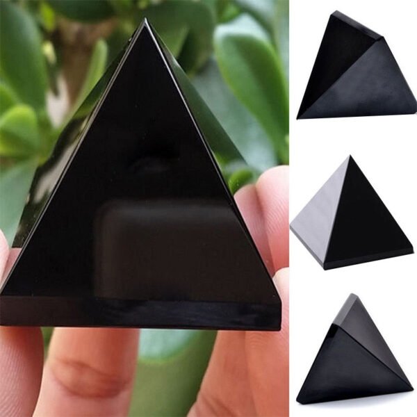 Obsidian Pyramid Enery Healing Natural Crystal Stone