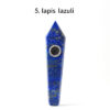 Obsidian Pipe Smoking Point Natural Quartz Crystal Healing