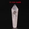 Obsidian Pipe Smoking Point Natural Quartz Crystal Healing