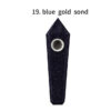 Obsidian Pipe Smoking Point Natural Quartz Crystal Healing