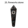 Obsidian Pipe Smoking Point Natural Quartz Crystal Healing