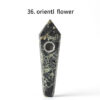 Obsidian Pipe Smoking Point Natural Quartz Crystal Healing