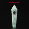 Obsidian Pipe Smoking Point Natural Quartz Crystal Healing