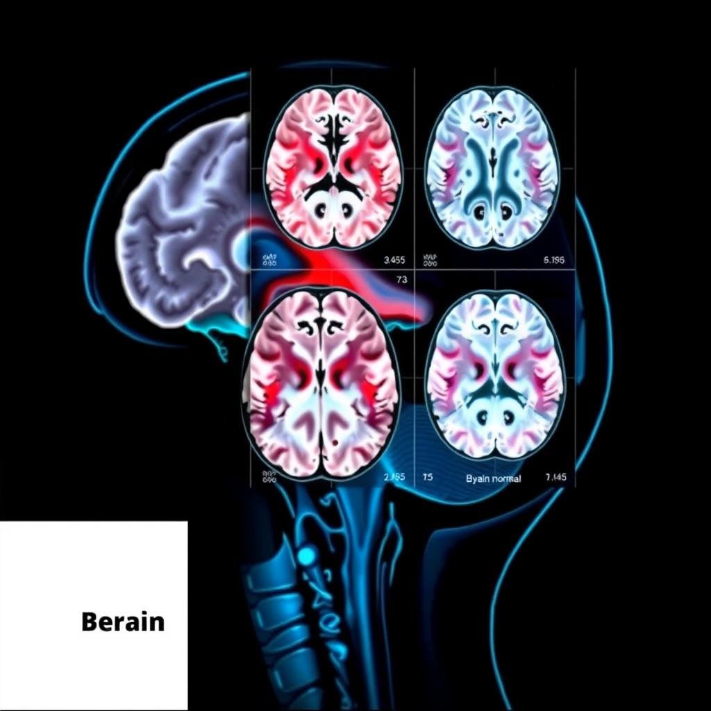 Normal brain activity visualization showing asynchronous hemispheres