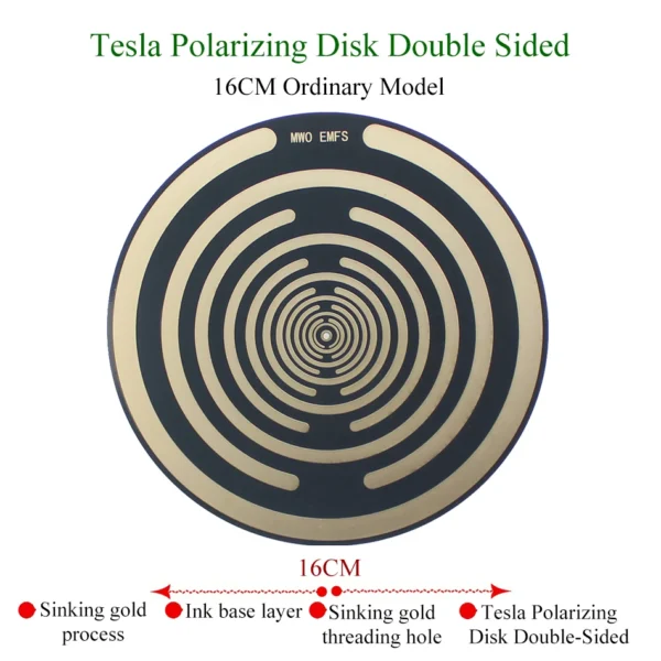 16cm Lakhovsky MWO Polarizing Disk – Double-Sided Antenna for Pain Relief & Energy Balancing | Natural Alternative to Painkillers