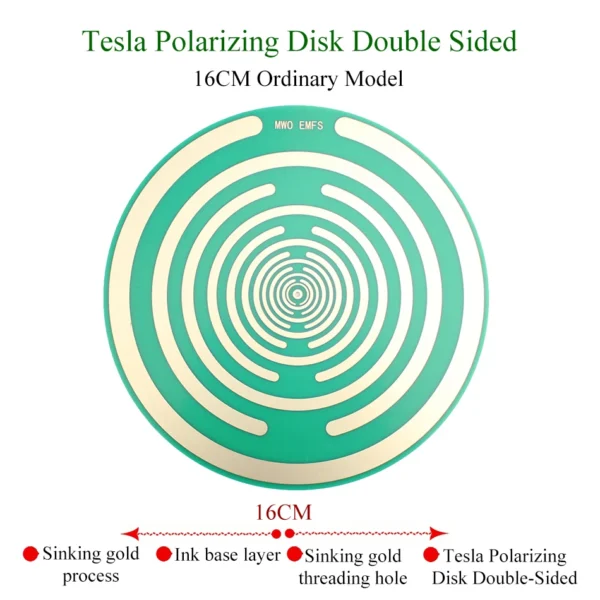 16cm Lakhovsky MWO Polarizing Disk – Double-Sided Antenna for Pain Relief & Energy Balancing | Natural Alternative to Painkillers