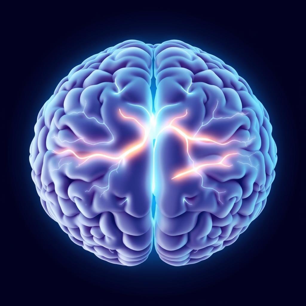 Visualization of neural synchronization between brain hemispheres