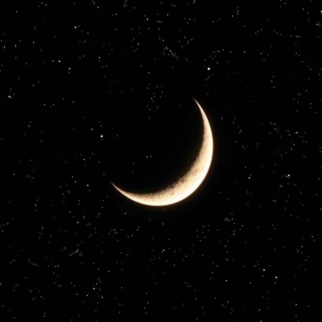 Waning Crescent moon phase representing surrender and rest