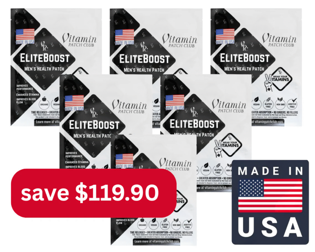 vitamin patch -elite boost mens patch