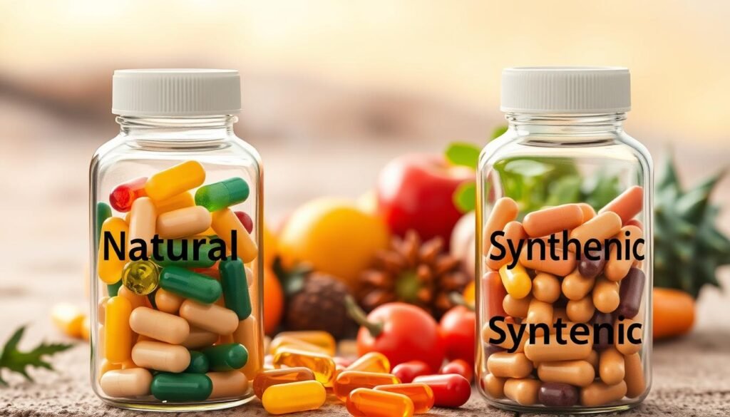 natural vs. synthetic vitamins comparison