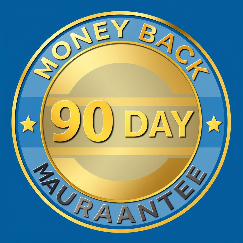 90-day money-back guarantee seal for intelligence subliminals