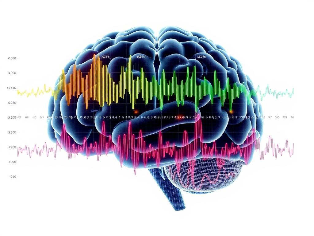 Scientific visualization of brainwave patterns with increase intelligence subliminals