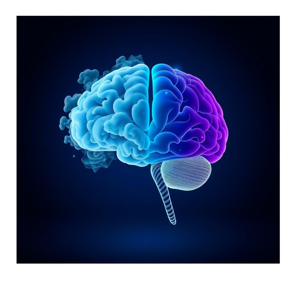 Visual representation of mental transformation with increase intelligence subliminals