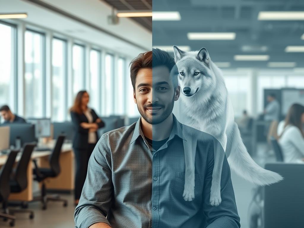 Person applying spirit animal wisdom in daily life