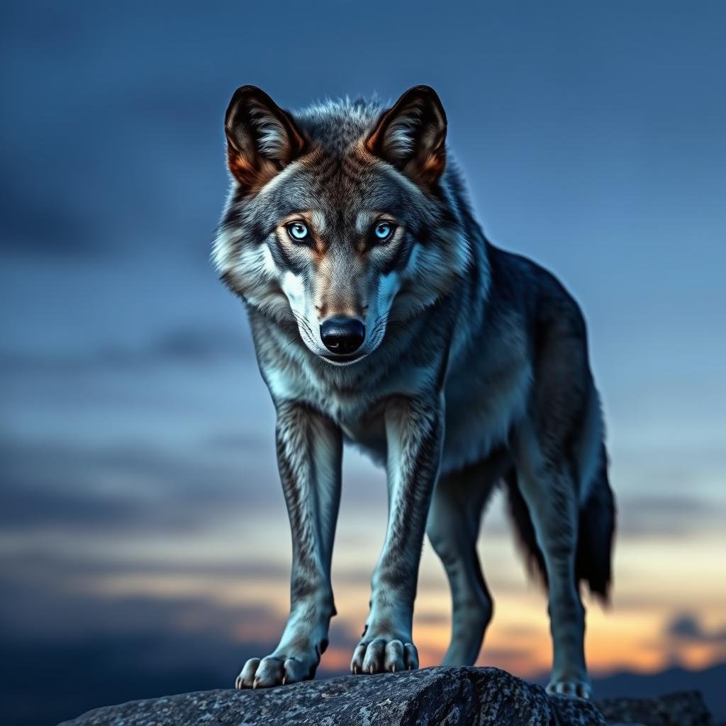 Wolf spirit animal representing loyalty and intuition