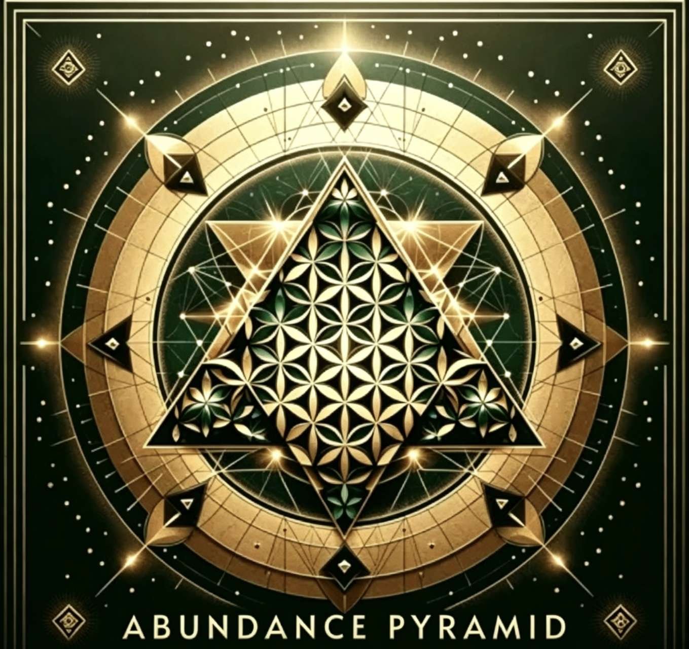 Abundance Pyramid subconscious release 432 Hz audio track cover